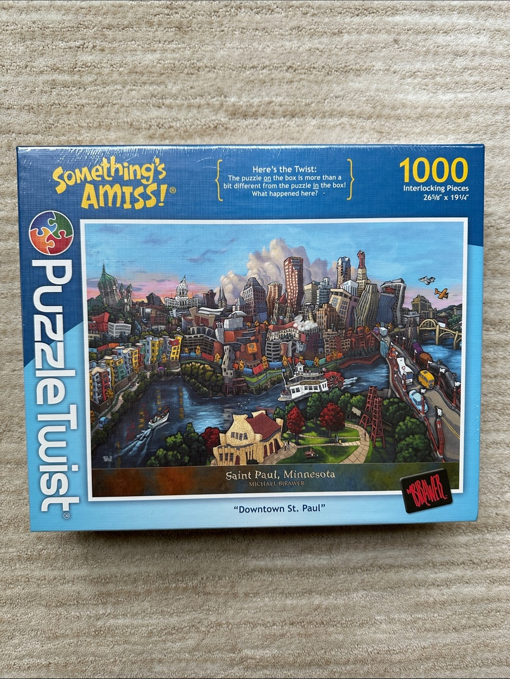 PuzzleTwist Downtown St Paul 1000 Piece Jigsaw Puzzle, Something’s Amiss! Series